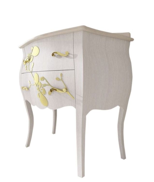 GELSO BIC 87-S szafka z umywalką, szer.87cm, marmur Silvia Oro, bianco/oro