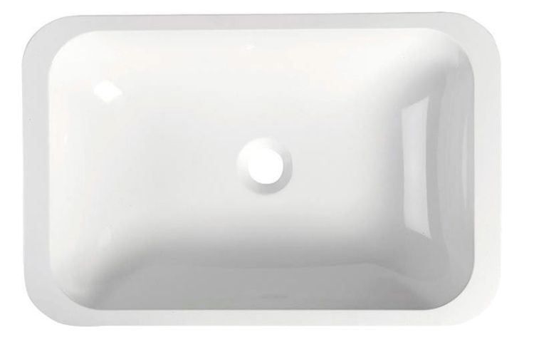 JAPURA umywalka kompozytowa 550x360mm, biała, wpuszczana w blat