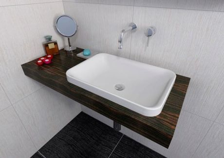 Przejdź do produktu ASTORIA umywalka kompozytowa 55x37cm, biała