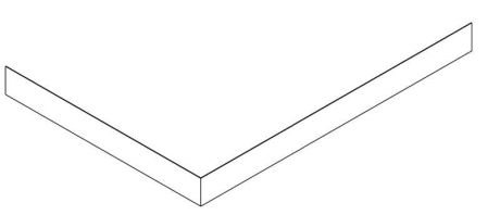 Przejdź do produktu KARIA 90x80 obudowa narożna, wysokość 11cm, prawa