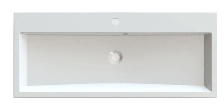ORINOKO umywalka 100x42cm, kompozyt, biała