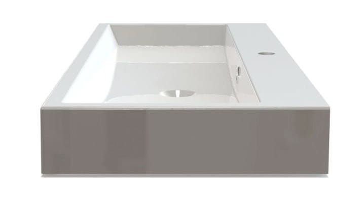 ORINOKO umywalka 100x42cm, kompozyt, biała