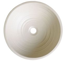 ATTILA umywalka ceramiczna, średnica 44cm, kość słoniowa