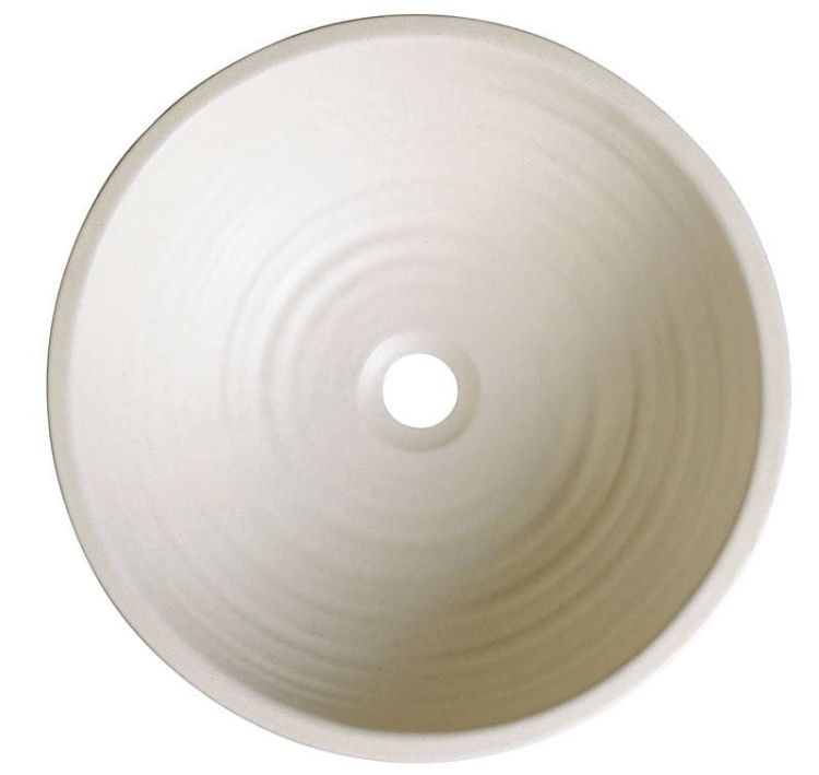 ATTILA umywalka ceramiczna, średnica 44cm, kość słoniowa