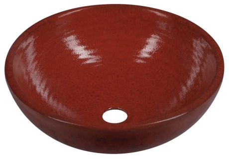 Przejdź do produktu ATTILA umywalka ceramiczna, średnica 42,5cm, pomidorowa