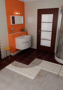 WARM TILES łazienkowy przewód ogrzewający, 2,8-3,5m2, 450W, dwużyłowy