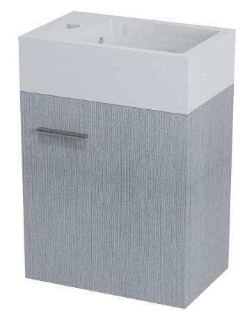 Przejdź do produktu LATUS V szafka umywalkowa 36x40x23cm, dąb srebrny (LT510)