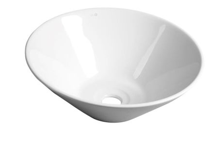 Przejdź do produktu COMILLAS umywalka ceramiczna nablatowa 42x15 cm, biała