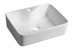 BALENA umywalka ceramiczna nablatowa 48x13,5x37 cm