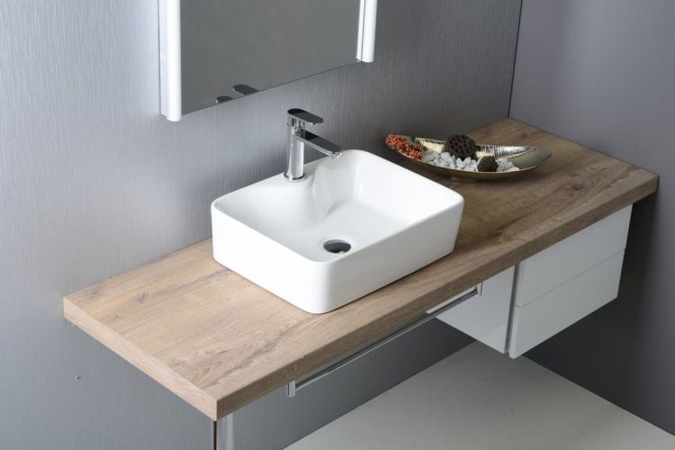 BALENA umywalka ceramiczna nablatowa 48x13,5x37 cm