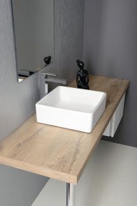 UBEGA umywalka ceramiczna nablatowa 38x13,5x38