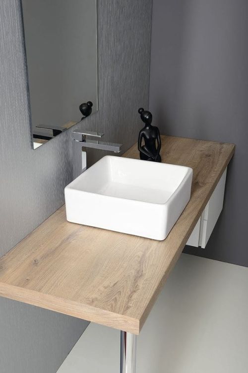 UBEGA umywalka ceramiczna nablatowa 38x13,5x38