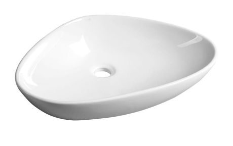 Przejdź do produktu TERUEL umywalka ceramiczna nablatowa 59x39cm, biały