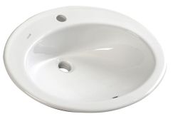 TROPICO umywalka ceramiczna wpuszczana w blat 58x46
