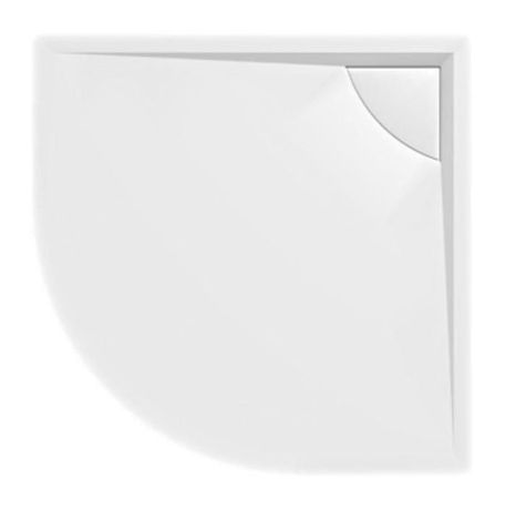 Przejdź do produktu LUSSA brodzik kompozytowy z pokrywą syfonu, półokrągły 90x90cm, R550, biała