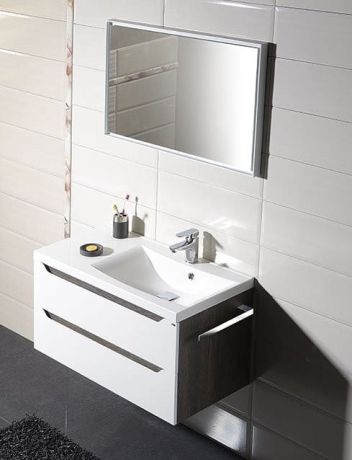 Przejdź do produktu WAVE szafka umywalkowa 90x45x48cm, prawa, biała