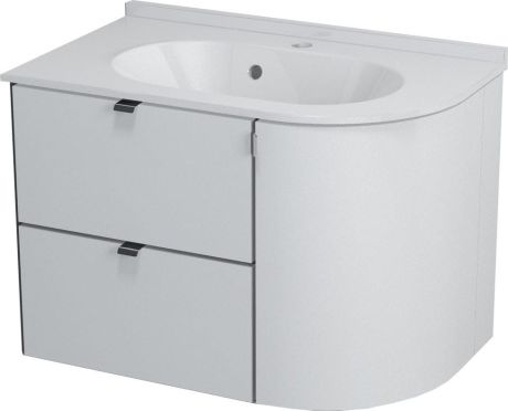Przejdź do produktu PULSE szafka umywalkowa 75x52x45 cm, lewa, biała/antracyt