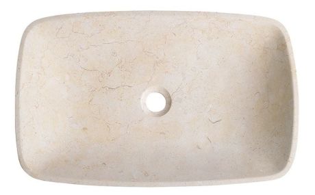 Przejdź do produktu BLOK 17 umywalka kamienna 60x9x38 cm, Galala, matowy kamień