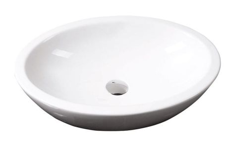 Przejdź do produktu SISTEMA umywalka ceramiczna owalna bez odpływu 60x42cm, biała