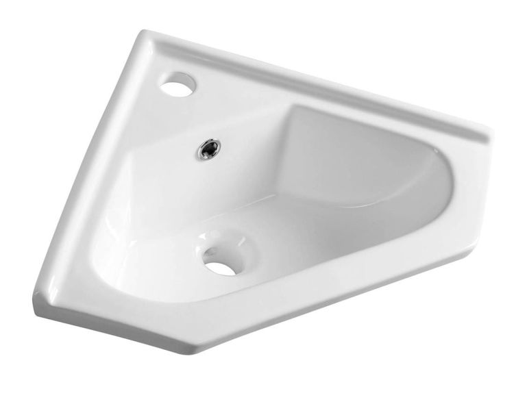 Umywalka ceramiczna narożna 40x19x40cm, meblowa