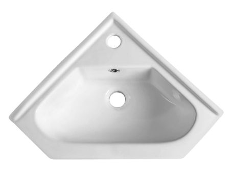 Przejdź do produktu Umywalka ceramiczna narożna 41x41cm, meblowa