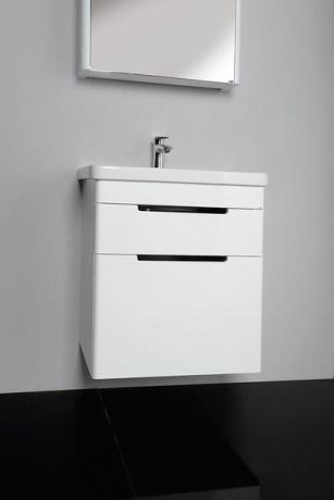 Przejdź do produktu ELLA szafka umywalkowa 56,5x65x43cm, 2 szuflady, biała