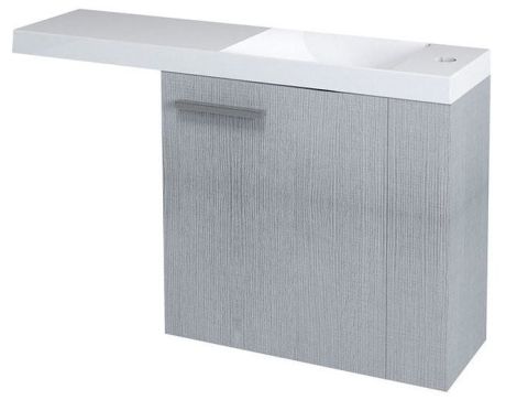 Przejdź do produktu LATUS VI szafka umywalkowa 50x50x22cm, prawa, dąb srebrny