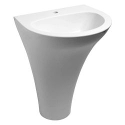 AQUATECH umywalka cer. do umieszczenia przy ścianie 60x85x51cm, bez przelewu