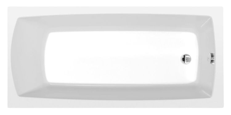 LILY wanna prostokątna 140x70x39cm, biała