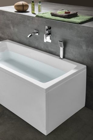 Przejdź do produktu LILY wanna prostokątna 150x70x39cm, biały