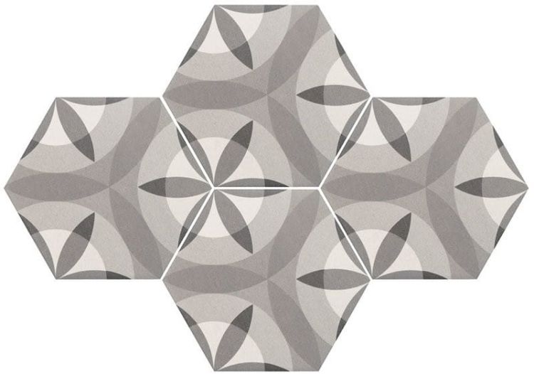 HEXATILE Nature B&W 17,5x20 (EQ-10D) (1bal=0,71m2)