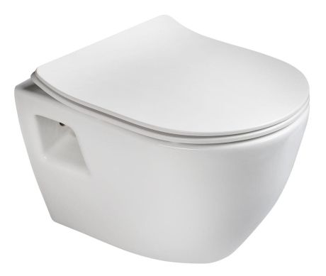 Przejdź do produktu PAULA WC wiszące 35,5x50cm, białe