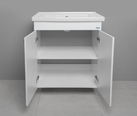 Przejdź do produktu POLY szafka umywalkowa 66x74,6x46,5cm, 2 drzwiczki, biała