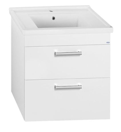 Przejdź do produktu POLY szafka umywalkowa76x66,6x46,5cm, 2 szuflady, biała
