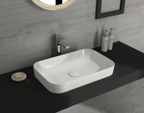 Przejdź do produktu SOTT AQUA Umywalka ceramiczna 60x38cm, biała