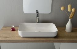 SOTT AQUA Umywalka ceramiczna 60x38cm, biała