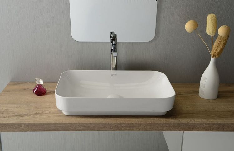 SOTT AQUA Umywalka ceramiczna 60x38cm, biała