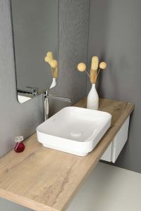 SOTT AQUA Umywalka ceramiczna 50x38cm, biała