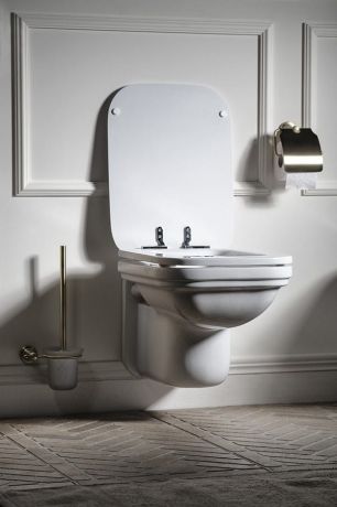 Przejdź do produktu WALDORF deska WC, Soft Close, biała/chrom
