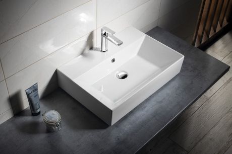 Przejdź do produktu SISTEMA umywalka ceramiczna 60x42cm, biały