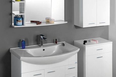 Przejdź do produktu ZERO 86 umywalka meblowa 86x50cm, biała