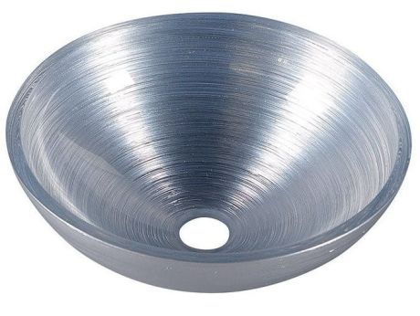 Przejdź do produktu MURANO SILVER umywalka szklana nablatowa, średnica 40cm, srebrna