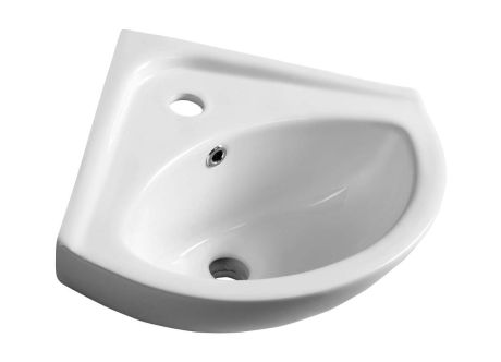 Przejdź do produktu LUIGI umywalka ceramiczna narożna 34x34cm, biały