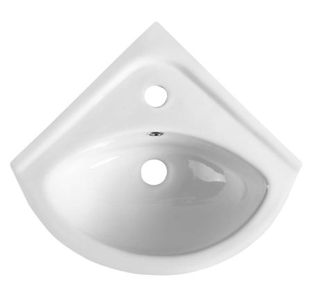 Przejdź do produktu LUIGI umywalka ceramiczna narożna 34x34cm, biały