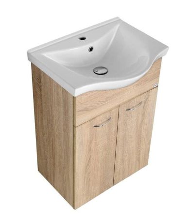 Przejdź do produktu KERAMIA FRESH szafka umywalkowa 51,1x74x34cm, dąb platin