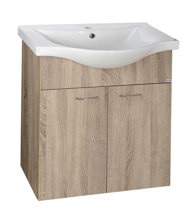 KERAMIA FRESH szafka umywalkowa 60,60x74x33,7cm, dub platin