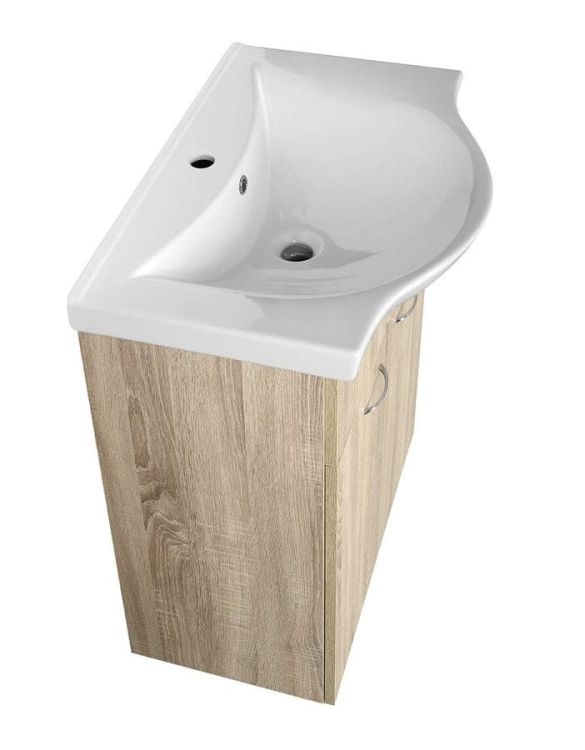 KERAMIA FRESH szafka umywalkowa 60,60x74x33,7cm, dub platin