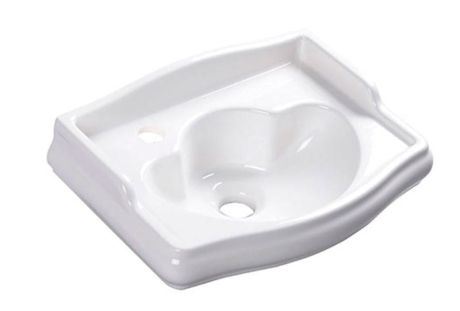 Przejdź do produktu RETRO umywalka ceramiczna 41x30cm, otwór na baterię z lewej strony, bez przelewu, biały