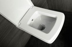 SOLUZIONE WC wiszące 35x50,5cm z prysznicem bidetowym, białe