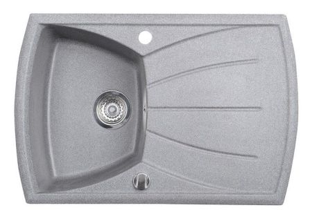 Przejdź do produktu Zlewozmywak granitowy z ociekaczem 77x51cm, szary